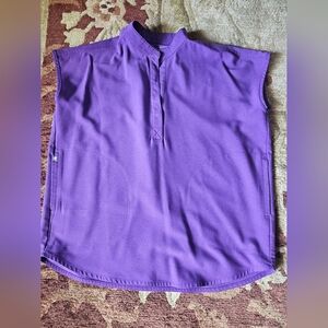 FIGS Purple Sleeveless SCRUB Top
